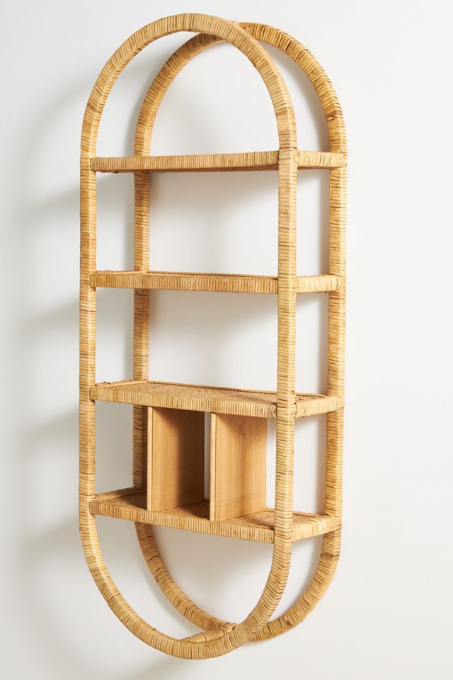 Selena Rattan Shelving Unit #2