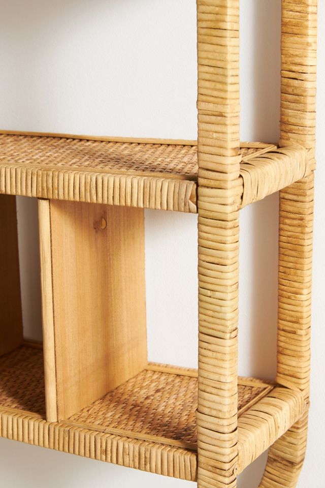 Selena Rattan Shelving Unit #3