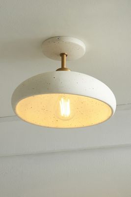 Stevie Speckled Ceramic Flush Mount