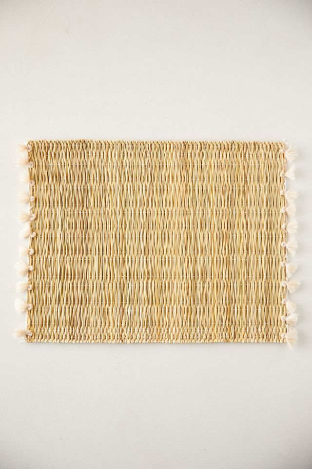 Tassel Raffia Placemats, Set of 4 #3