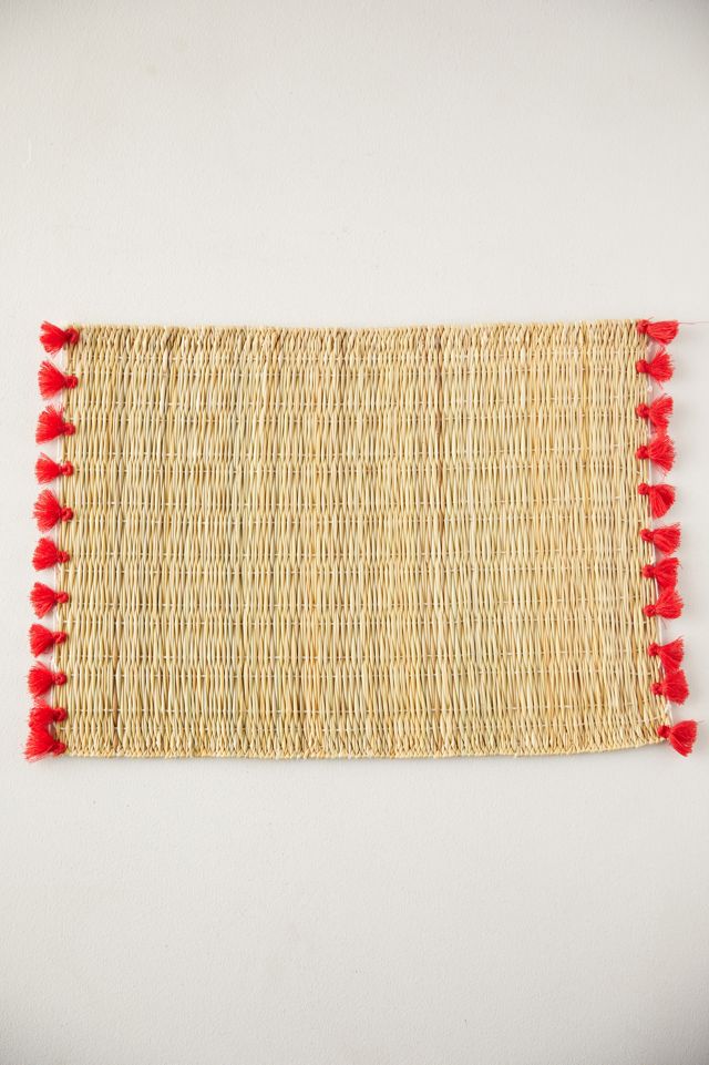 Tassel Raffia Placemats, Set of 4 #4