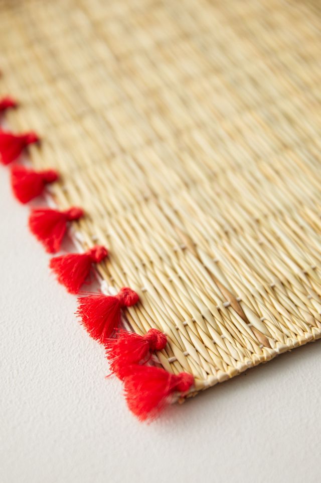 Tassel Raffia Placemats, Set of 4 #5