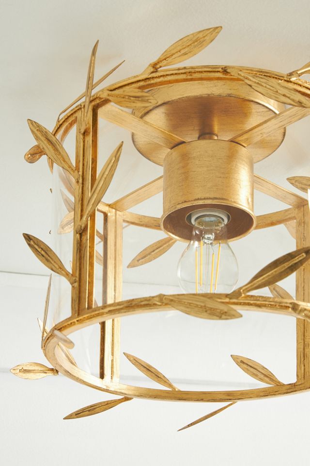 Willow Leaf Indoor/Outdoor Flush Mount #3