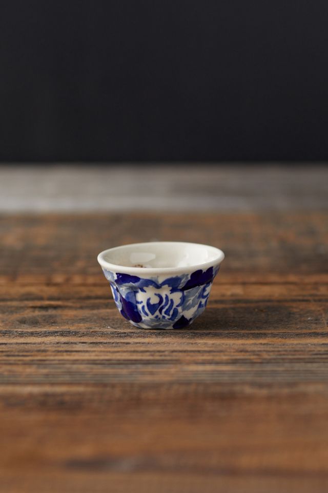 Abstract Blooms Ceramic Pinch Bowl #2