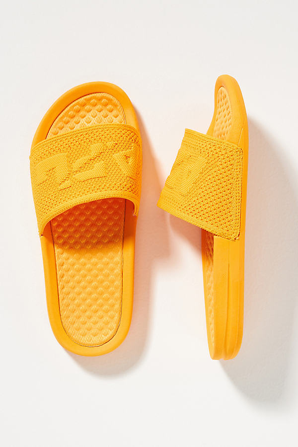 Apl Athletic Propulsion Labs Apl Logo Techloom Slide Sandals In Orange