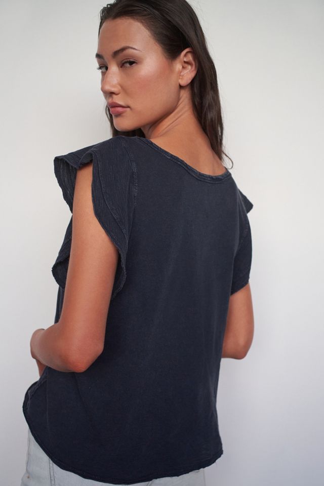 Daily Practice by Anthropologie Flutter-Sleeve Tee #3