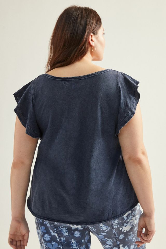 Daily Practice by Anthropologie Flutter-Sleeve Tee #6