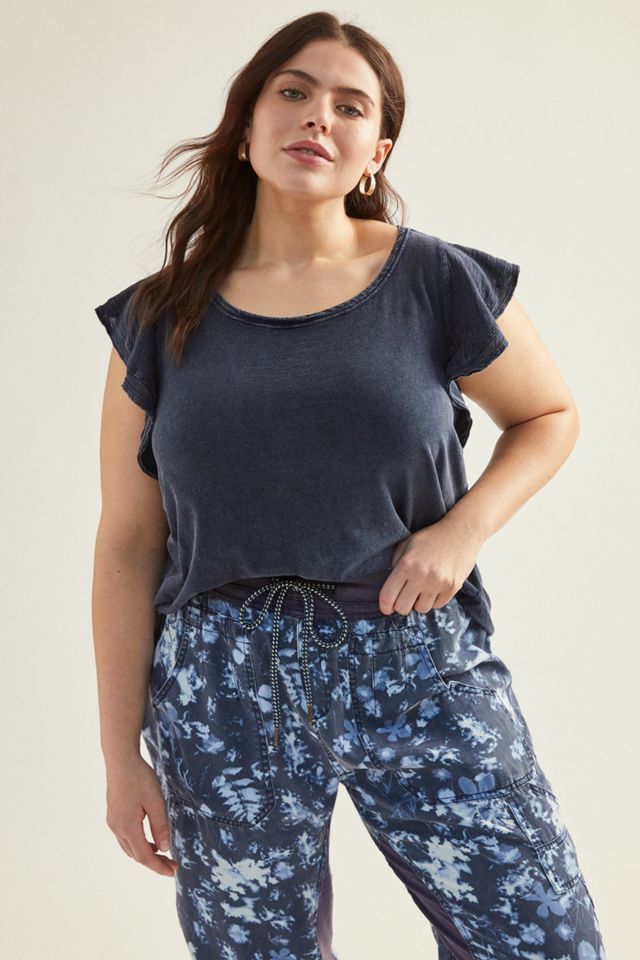 Daily Practice by Anthropologie Flutter-Sleeve Tee #4