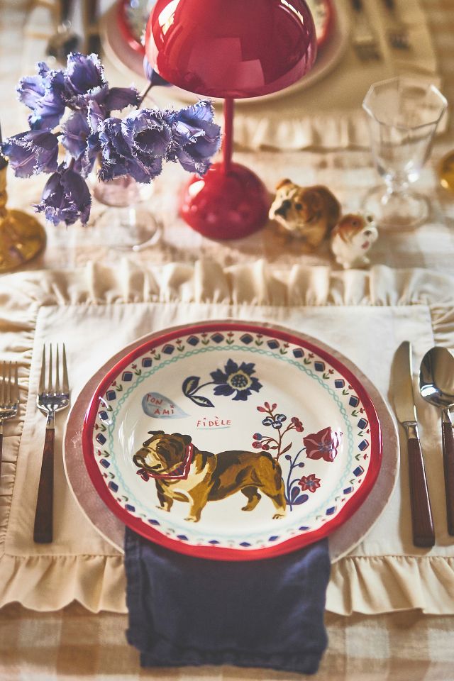 Anthropologie dog outlet plates