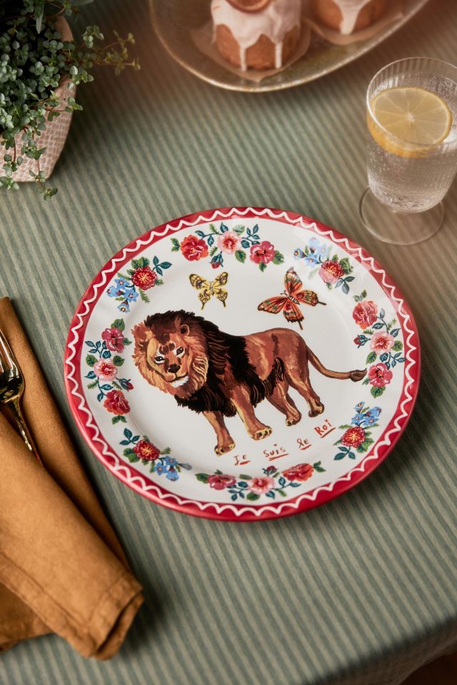 Lion Nathalie Lete Heritage Dinner Plate