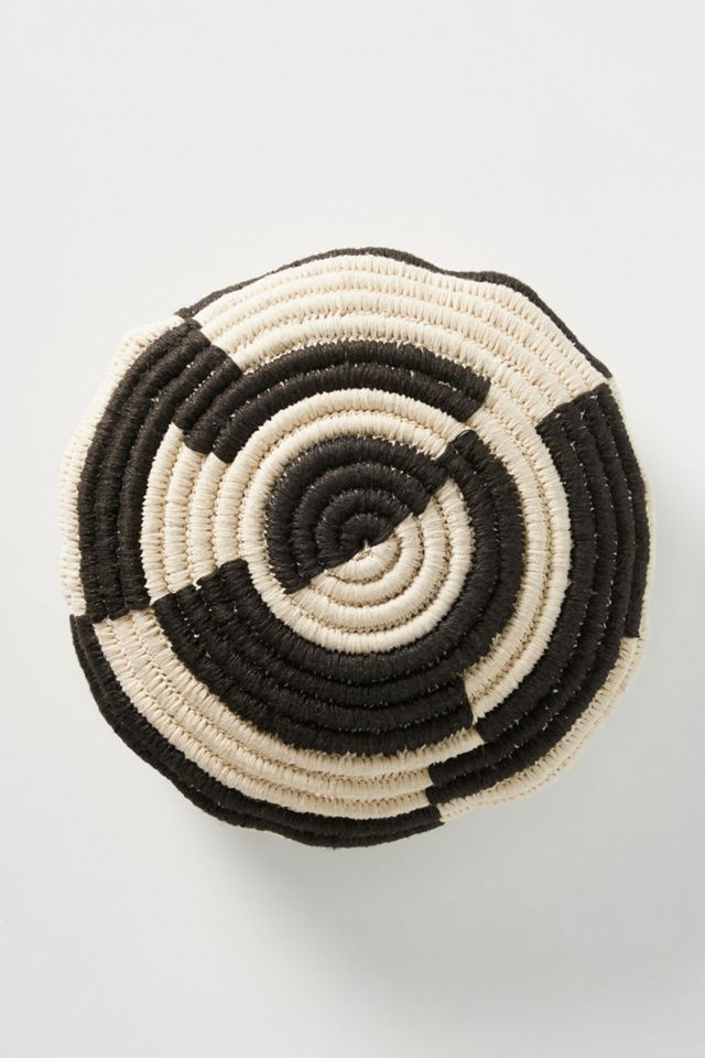 Handwoven Spiral Pillow #1