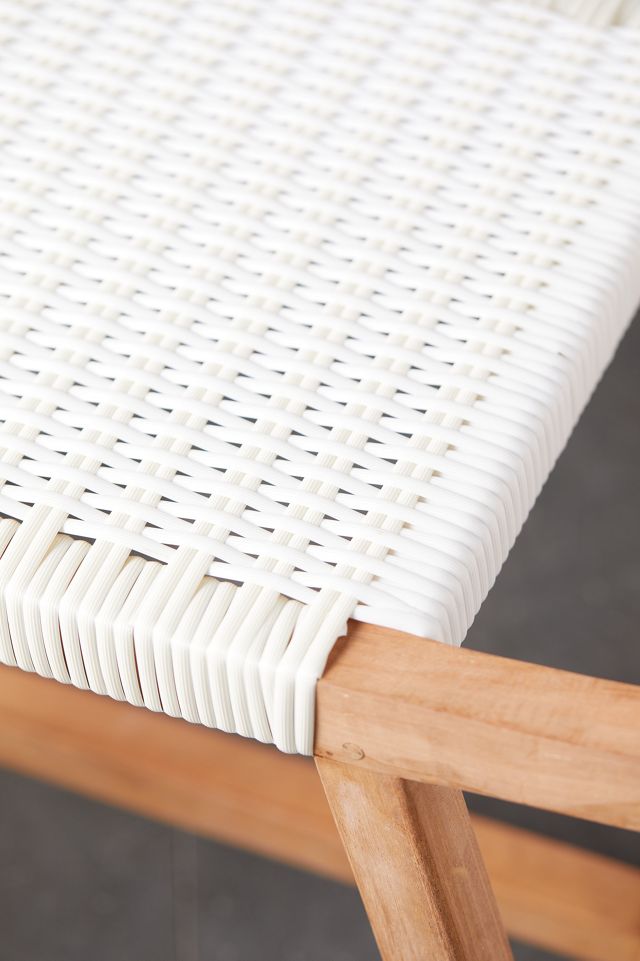 Havana Wicker + Teak Stool #2