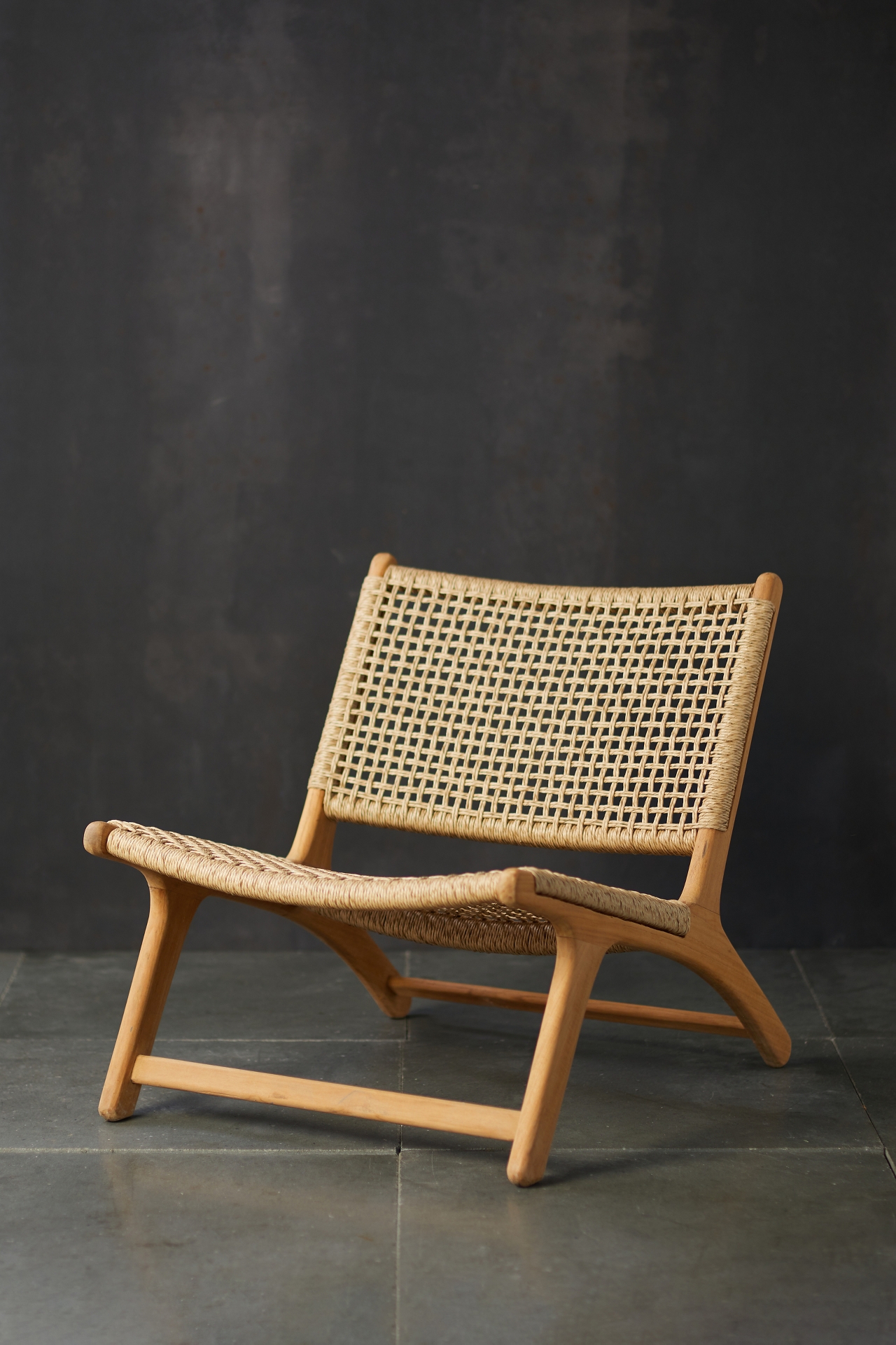 Havana Open Weave Armless Chair