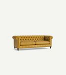 Lyre Chesterfield Leather Two-Cushion Sofa
