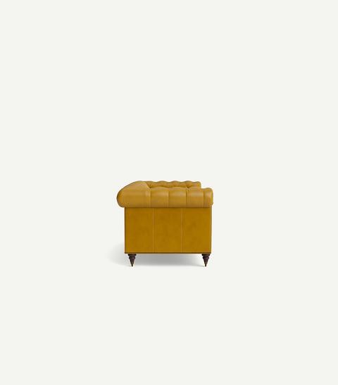 Lyre Chesterfield Leather Two-Cushion Sofa