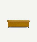 Lyre Chesterfield Leather Two-Cushion Sofa
