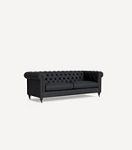 Lyre Chesterfield Leather Two-Cushion Sofa
