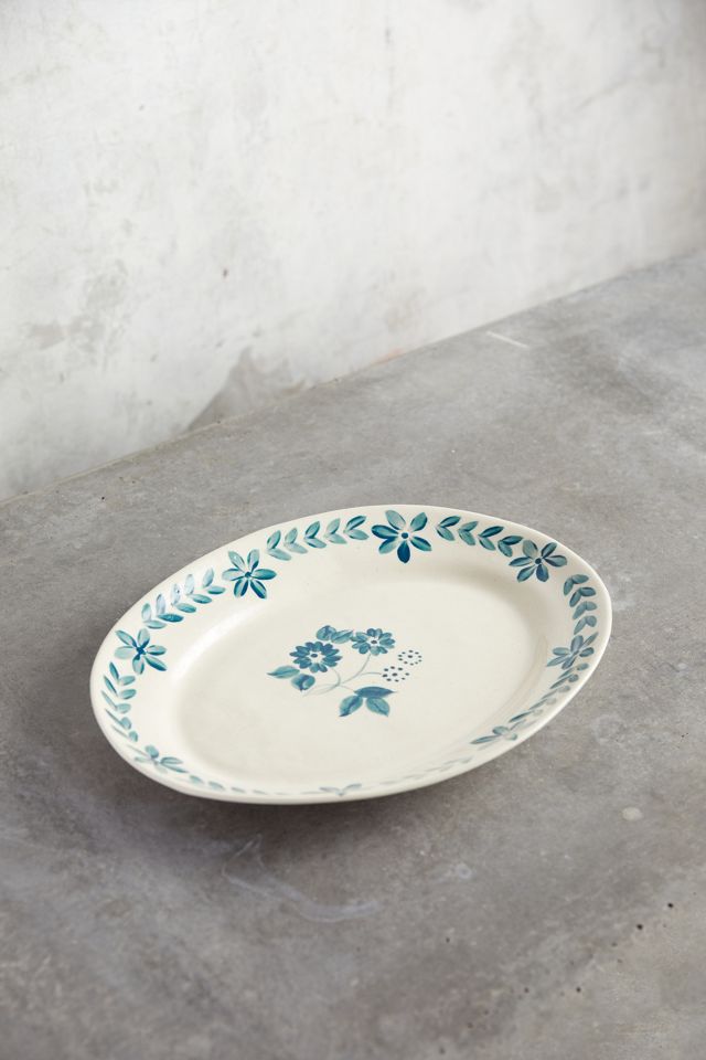 Blue Daisy Serving Platter, Large #1
