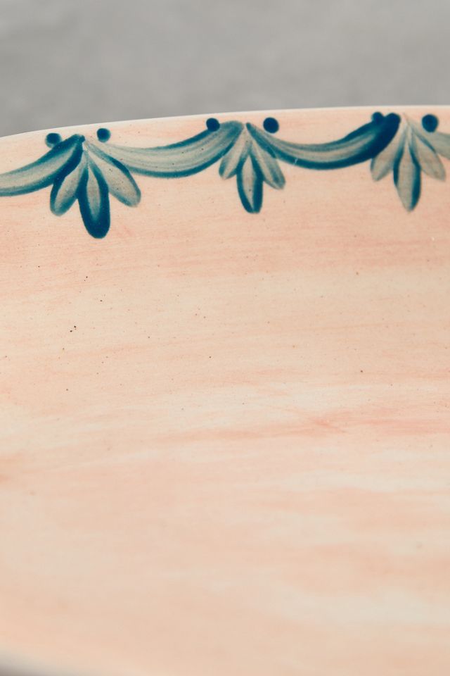 Pink Wash Blue Tulip Serving Platter #3