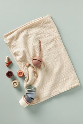 Mushie Newborn Swaddle Gift Set