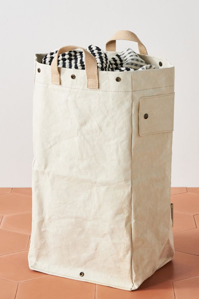 Uashmama Drawstring Laundry Bag, 9 Colors, Paper, Cotton, Linen on