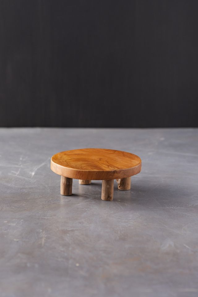 Teak Plant Stand, Short #3