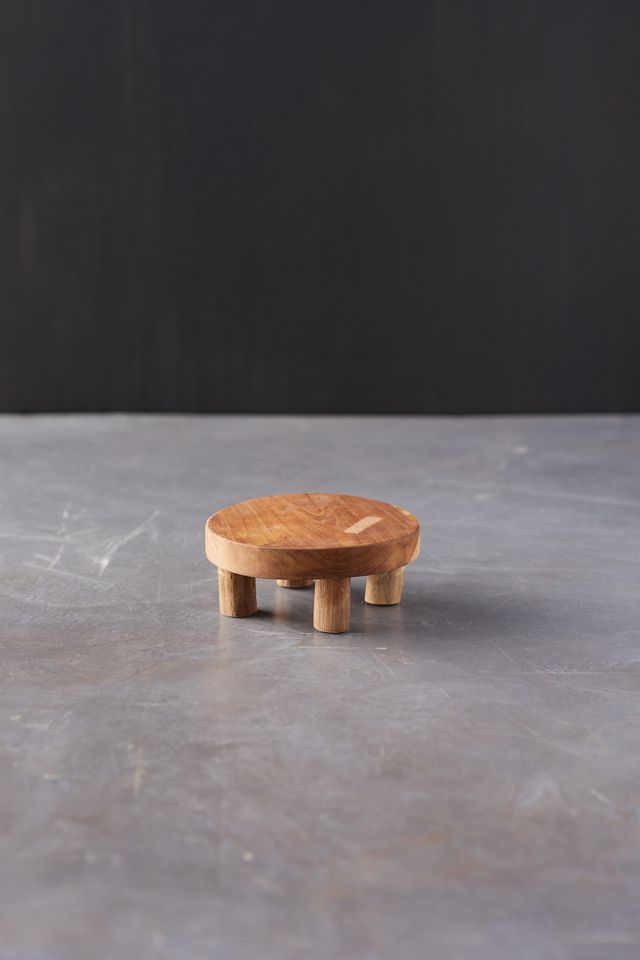 Teak Plant Stand, Short #4