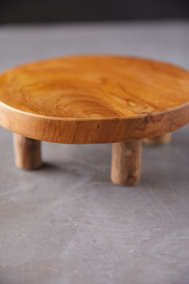 Teak Plant Stand, Short #5