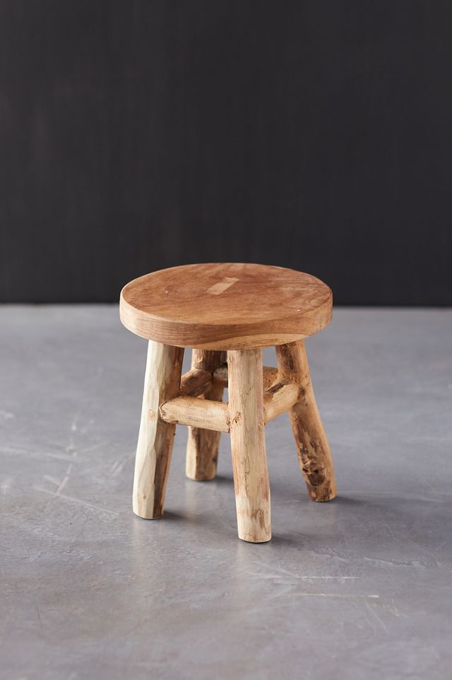 Teak Plant Stand, Tall #3
