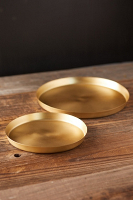 Brass Plant Tray 9"
