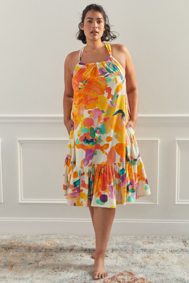 Daily Practice by Anthropologie Frida Cross-Back Midi Dress #6