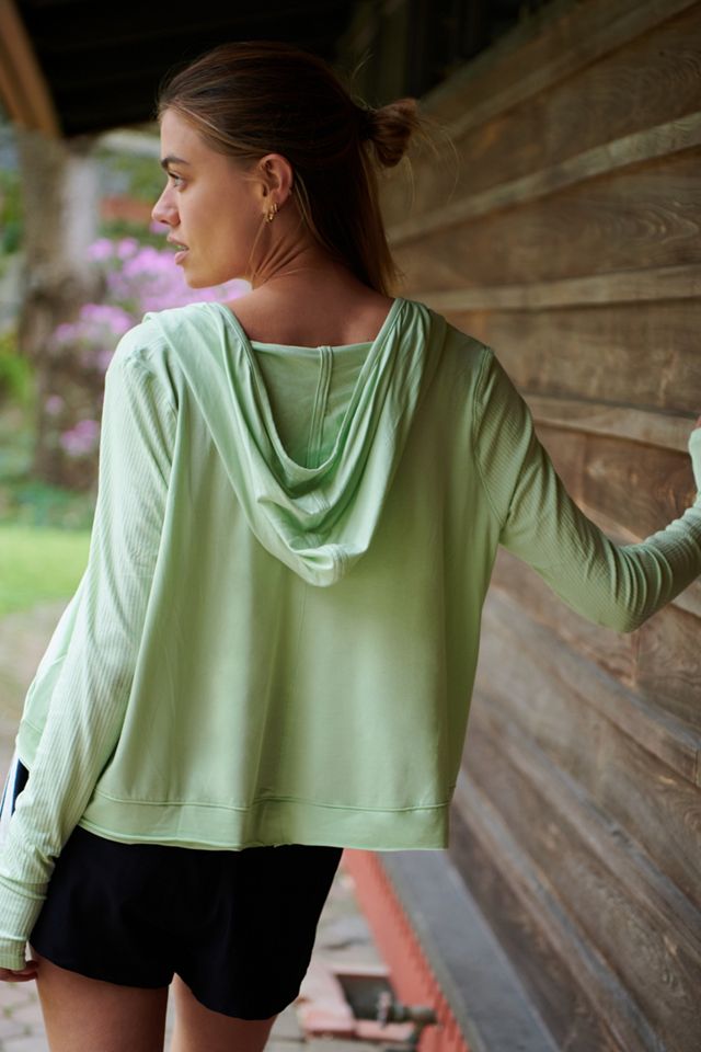 Free People Movement Hooded Pullover Top #1
