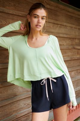 Free People Movement Hooded Pullover Top
