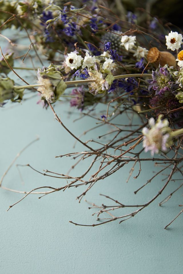 Preserved Blue Poppy Wreath #3