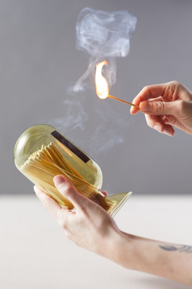 Glass Cloche with Matches #2