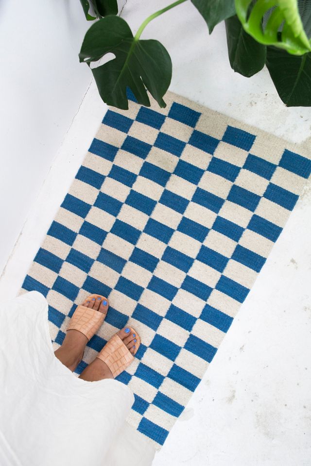 Archive New York Zapotec Checkered Rug #2