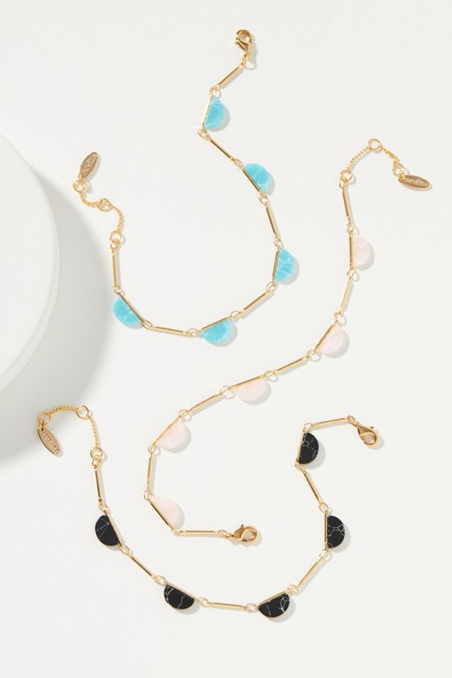 Scalloped Stone Bracelet