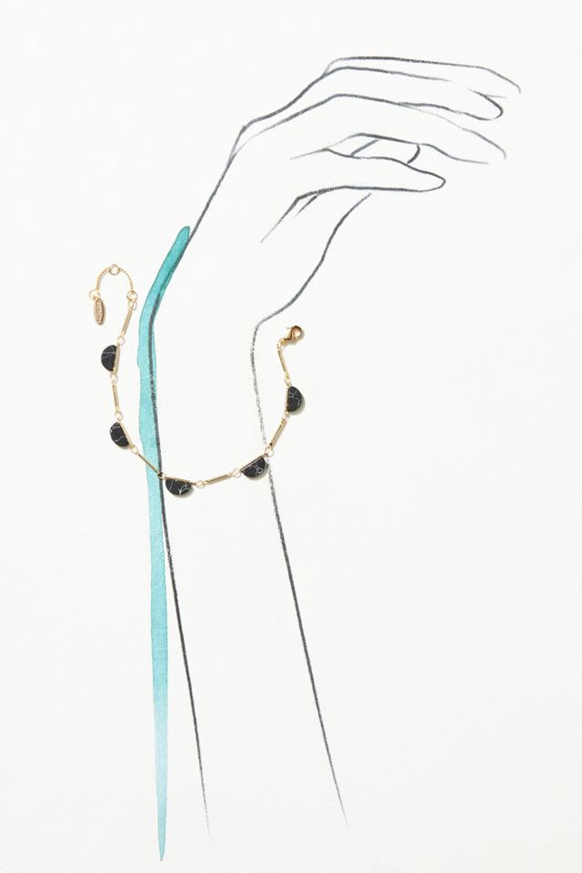 Scalloped Stone Bracelet #3