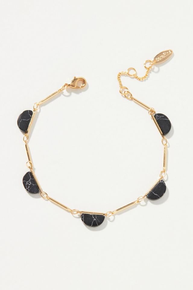 Scalloped Stone Bracelet #1