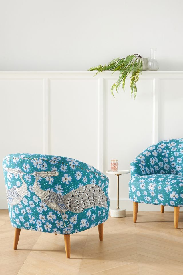 Florence Balducci Peacock Accent Chair