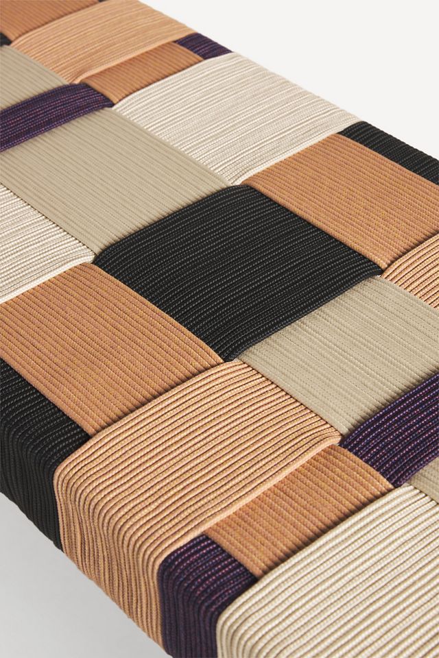 Checkered Rope Indoor/Outdoor Bench #4