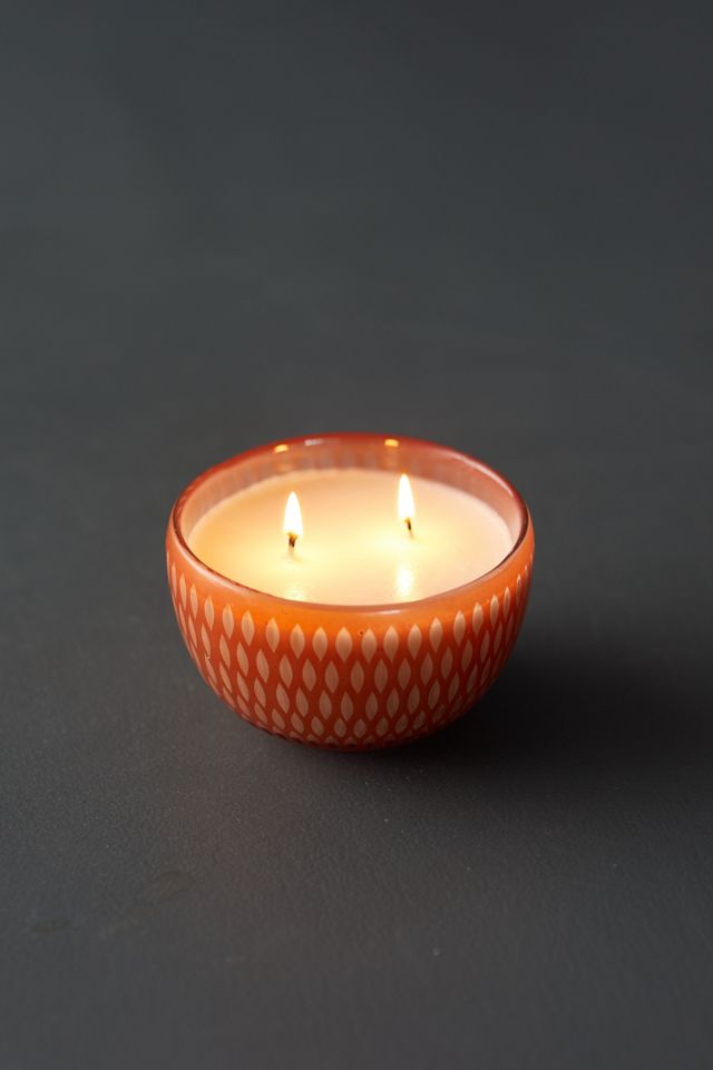 Linnea Geo Glass Candle, Citrus Grove #1