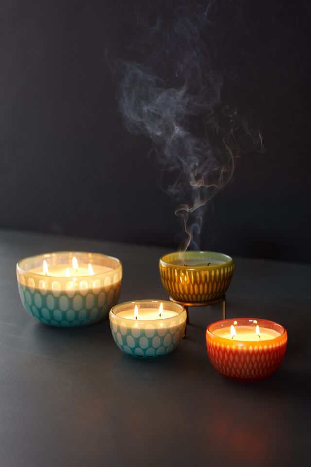 Linnea Geo Glass Candle, Citrus Grove #2