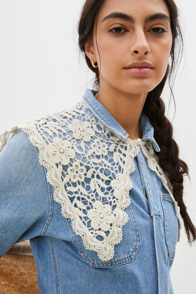 May Floral Crochet Collar | Anthropologie