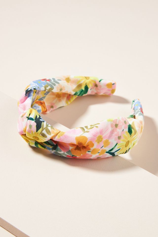 Rifle Paper Co. Marguerite Knotted Headband | Anthropologie display picture 2