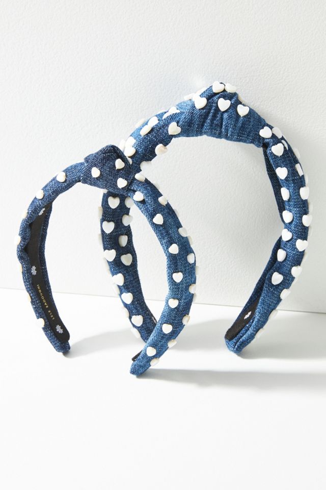 Lele Sadoughi Heart-Studded Headband Set | Anthropologie