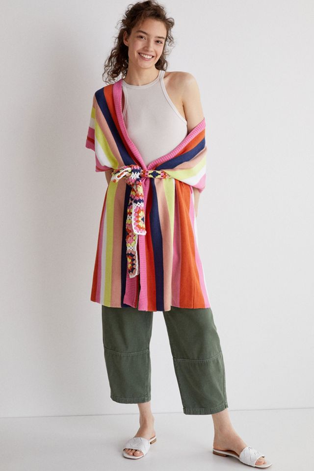 Belted Stripe Kimono #3