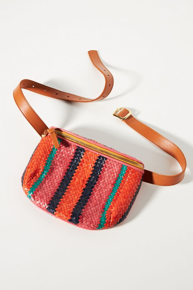 Clare V. Woven Leather Belt Bag