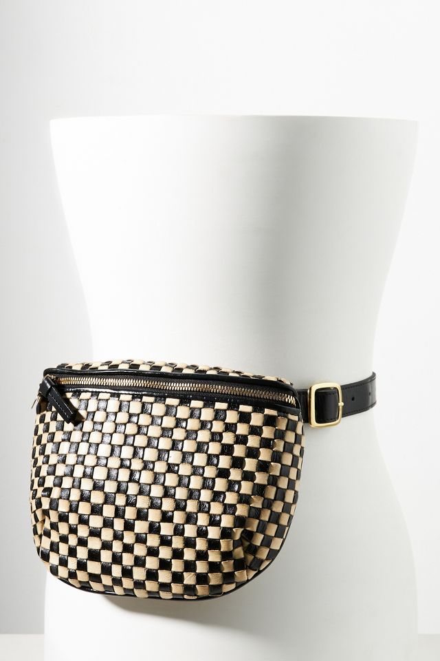 Clare V. Woven Leather Belt Bag