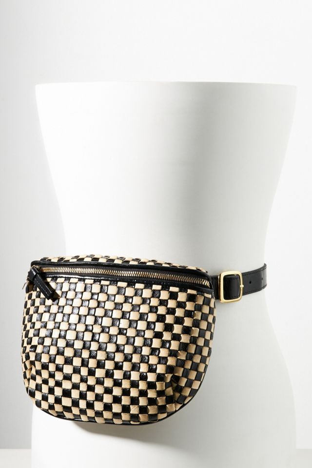 Clare V. Woven Leather Belt Bag